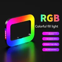 Nouvelle lampe annulaire LED RVB portable rechargeable pour téléphone portable, idéale pour le streaming en direct et la photographie de selfies
