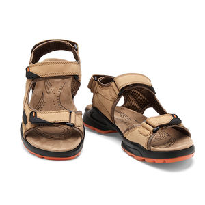 Tongs de plage originales pour hommes, sandales tongs en cuir faites à la main, style original, collection - Product Image 2