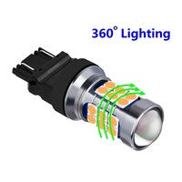 Auto Small LED Bulb T25 3156 P24W 3157 P27/7W 3030 27SMD Car Reverse Parking Stop Turn Signal Lighting System Canbus Error Free