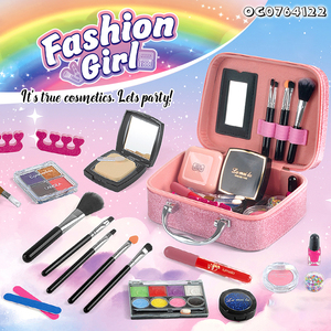 Colore ombretto smalto per unghie la <span class=keywords><strong>più</strong></span> bella bellezza Make up Set giocattolo di plastica per le bambine fingere gioco trucco Set con pennello - Product Image 2