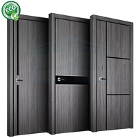 Portes intérieures modernes en bois massif, moulurées, apprêtées, finies à la main, style Shaker, pour villas et chambres d'hôtel