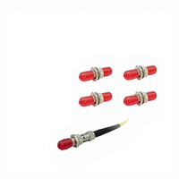 Adaptateur fibre optique ST vers ST Simplex Monomode ST UPC 0.2dB Coupleur Télécom 1000 Mating Boîtier Terminal ODF FTTH avec raccord à bride