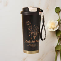 Tasse à café de voyage isolée sous vide en acier inoxydable portable de 16oz Infuseur à thé sans danger pour l'eau bouillante pour une consommation directe de 12 à 24 heures