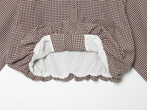 GX1524 Blouse <span class=keywords><strong>Femme</strong></span> Décontractée à Manches Longues Col Polo à <span class=keywords><strong>Carreaux</strong></span> Style Urbain Printemps Automne - Product Image 5