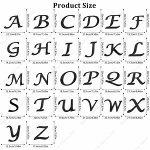 10cm/15cm/20cm English Capital Letters Diy 3D Mirror Acrylic <b>Wall</b> Decals Modern Home <b>Decor</b> <b>Wall</b> Art Mural <b>Sticker</b> - Product Image 1