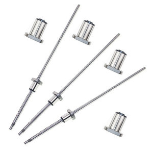 Conjunto de Tornillo de Bola Silencioso Serie SFSR1610 SFS, Precisión C7, Nuevo Acero con Rodamiento, Tornillo de Guía para Industrias CNC - Product Image 3