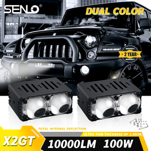 Senlo Accessori Moto: Fari Fendinebbia Senlo X2 GT per Moto, Luci Rock, Luci Auto, Moto <span class=keywords><strong>Benda</strong></span> - Product Image 4