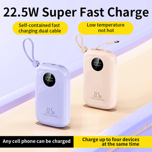 Logo personnalisé 10000mAh Banques haute puissance Charge rapide 22.5W PD Chargeur Portable de poche Numérique Smart LED Fonction magnétique <span class=keywords><strong>Location</strong></span> - Product Image 4