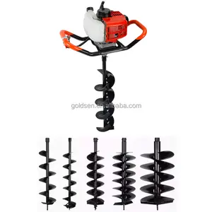 52cc Used Portable Electric Ground Drill Bits Post Hole Digger Machine Heavy Duty Gasoline Power Earth Augers ed520