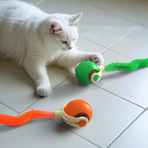 Juguete Interactivo Inteligente para Gatos, Pelota con Accesorios para Cola, Rueda sobre Alfombra, Rápido e Indestructible, Nuevo Diseño en Oferta - Product Image 2