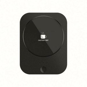 Electric Smart Wireless Coffee Mug Warmer with <b>USB</b> <b>Heating</b> ABS+Tempered Glass Black/White Eco-Friendly Novelty Home & Office Use - Product Image 6