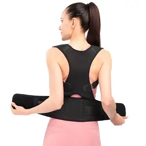 Mejor venta ajustable de neopreno Fix Back Brace Corrector de postura Bandas de soporte de hombro