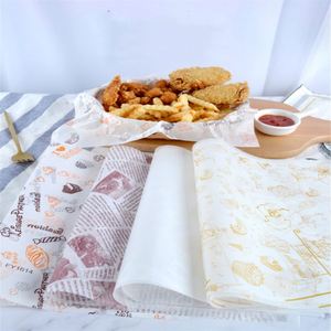 Emballage pour pain, doublure personnalisée pour plateau à burger, papier ciré transparent en paraffine - Product Image 3