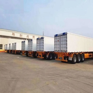 Cánh van Xe Tải/container Trailer Nhà cung cấp Trung Quốc giá tốt nhất 40ft sắt xe tải rơ moóc mở <span class=keywords><strong>Top</strong></span> Container xe tải Trailer container - Product Image 4