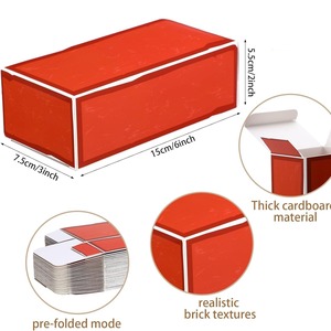 Boîtes cadeaux sur le thème des jeux vidéo, boîte <span class=keywords><strong>cadeau</strong></span> en papier rouge brique pour fournitures de fête, centres de table et faveurs sur le thème du gaming - Product Image 4