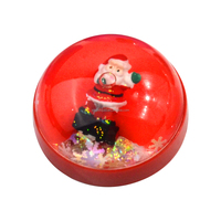 Aimant de réfrigérateur liquide en acrylique avec décoration 3D flottante créative de Noël, anti-stress, pour la maison, le bureau, souvenir, cadeau