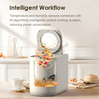 Composteur électrique intelligent pour la maison, 4,5 litres, machine à compostage des déchets, 35 dB, faible niveau sonore, fabricant d'engrais pour la cuisine