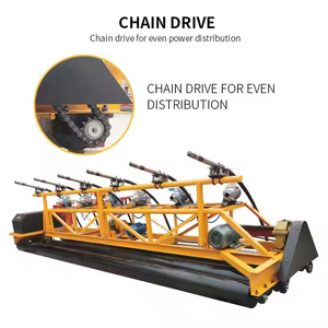 เครื่องปรับระดับคอนกรีตเครื่องปรับระดับพื้นเครื่องปูพื้นด้วยยางมะตอยตีนตะขาบขนาดเล็กแบบไฮดรอลิกเต็มรูปแบบ - Product Image 3