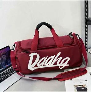 Bolsa de lona redonda LILALILA en tela de algodón, estilo casual, con asa única, bolsa de viaje con cierre de cremallera y personalizable. - Product Image 5