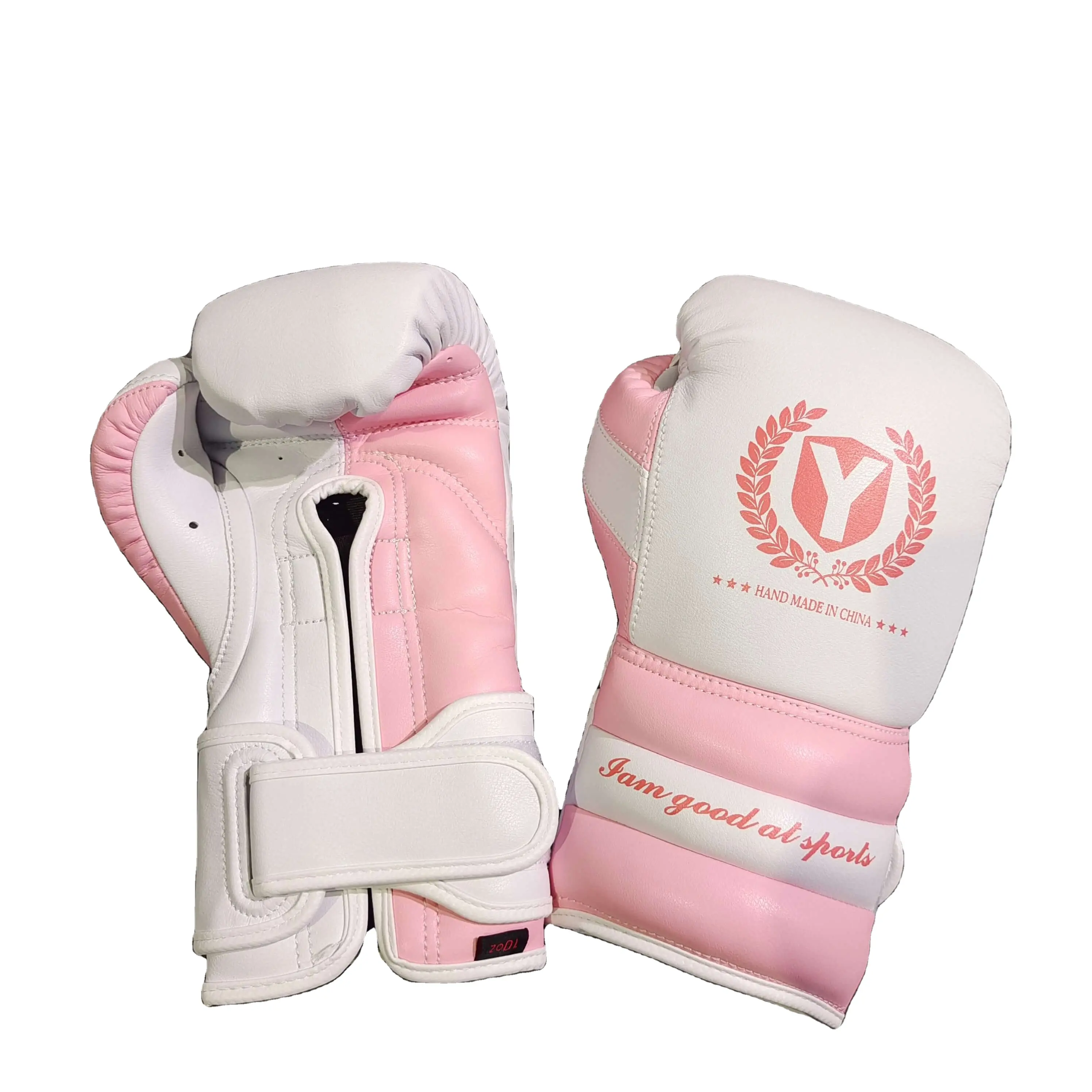 Sample free shipping Woosung factory price comfortable breathable pink leather boxing gloves