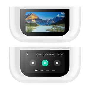 Nueva pantalla colorida ANC EQ auriculares inalámbricos verdaderos auriculares TWS con cancelación de ruido auriculares con pantalla táctil