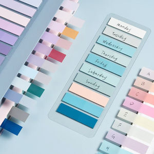 200枚のモランディカラーPET素材粘着性ノート半透明エラーマーキングかわいいINSスタイル自己粘着性インデックスタブ - Product Image 5