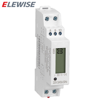 Compteur d'énergie numérique LCD monophasé, compteur de consommation de puissance en kWh, tension, courant, wattmètre électrique, ampèremètre, 220V 80A 1%