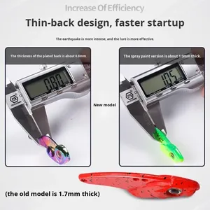 Leurre de pêche VIB en métal, leurre dur vibrant coulant 3,5g-15g, cuillère crankbait avec hameçons triples pour la pêche en eau douce et salée - Product Image 2