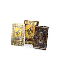 Cartes de tarot authentiques les plus vendues, jeu de table, feuille d'or, PET, imperméables, tarot de jeu