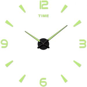 3D Luminous Wall <b>Clock</b> <b>Large</b> Size Acrylic DIY Frameless Digital <b>Clock</b> Wall Sticker Mute <b>Clock</b> for Home Office Decoration - Product Image 6