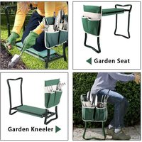 Siège de jardin profond pliable, coussin à genoux, banc, tabouret de jardin avec poignées pour le jardinage