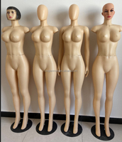 Mannequin femme pleine grandeur avec tête, en plastique ABS gonflable, jambes en tissu, grande taille, forte poitrine, pour la couture de maillots de bain, pose debout