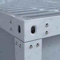 Unité de conteneur modulaire préfabriquée FLKT Easy Moving Flatpack avec poche pour chariot élévateur, bureau de chantier
