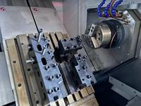 Mandrin CNC hydraulique 3/4 mâchoires puissance haute précision de serrage rotatif double broche mandrin à pince pour tour CNC