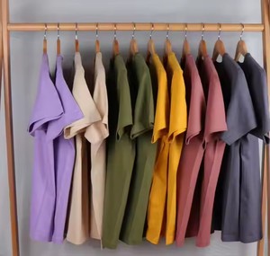 重量级Supima棉超大t恤男士服装制造商定制印花图形街装男士t恤 - Product Image 4