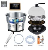 Marmite à vapeur électrique professionnelle en acier inoxydable, idéale pour l'adaptation aux tables de hot pot sur mesure