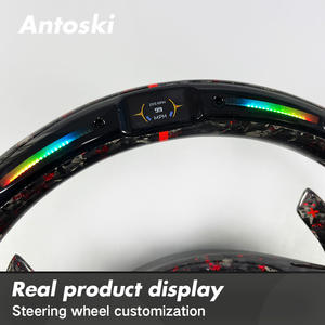 <span class=keywords><strong>Volant</strong></span> sport en fibre de carbone forgé sur mesure pour Mercedes-Benz <span class=keywords><strong>AMG</strong></span> C63 Coupé W204 W205 2012-2018 avec écran LED intelligent - Product Image 3