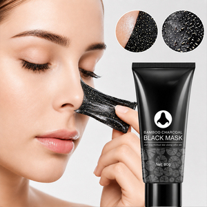 Masque noir au charbon de bambou SADOER / Masque liquide anti-points noirs / Éliminateur de points noirs du nez / Masque peel-off pour le nez pour tous types de peau - Product Image 1
