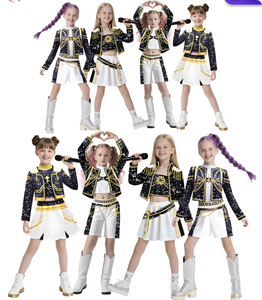 AOKG-170 ragazze di lusso cacciatori di demoni Mira Zoey Rumi Costume per bambini abiti da principessa di Halloween con Zoey Mira Rumi - Product Image 1