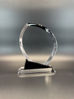 Trophée personnalisé en cristal en forme de goutte d'eau avec gravure laser gratuite – Récompense en cristal en forme de goutte pour événements d'entreprise et reconnaissance des performances