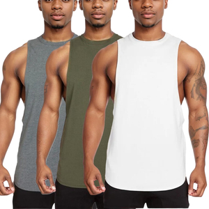Sportswear Men Workout Solid Running Mens Tank Top Shirts Fitness Gym <b>Stringer</b> <b>Vest</b> Man Sport Quick Dry Custom Gym Tank Tops - Product Image 3