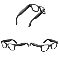 Lunettes Intelligentes OEM à Reconnaissance Photo IA, Caméra 8MP, Vidéo 1080P, Anti-tremblement, Activation Vocale, IP66, Chargement Magnétique, Batterie 290mAh
