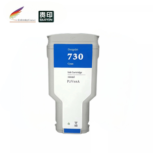 Cartucho de Tinta Compatible para Plotter <span class=keywords><strong>HP</strong></span> 745 DesignJet Z2600 Z5600 PostScript, 300 ml Cada Uno - con Chip Inteligente - Product Image 1