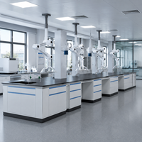 Évier de laboratoire en PP, évier de laboratoire en polypropylène, banc de travail humide en PP, mobilier de laboratoire en PP, tables de laboratoire