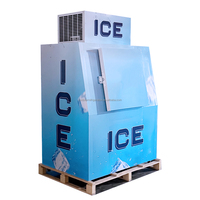 Bac à glaçons industriel pour réfrigérateur, stockage à froid, distributeur de glaçons, ventilateur extérieur, refroidissement/paroi froide, congélateur à glaçons avec roues