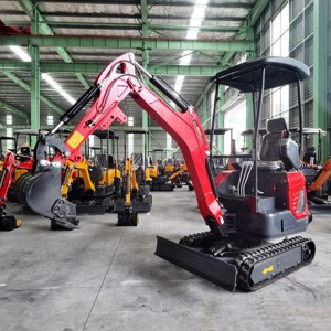 Mini-excavatrice sur chenilles LOGWAY, fonctionnement hydraulique par commande pilote, pelle, norme EPA EURO5, service après-vente gratuit, mini-excavatrice sur chenilles - Product Image 2