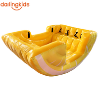 Bote Inflable en Forma de Banana, Balancín Inflable para Instalaciones de Entretenimiento Acuático
