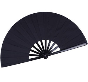 13 Inches <b>Large</b> Rainbow Bamboo Folding <b>Fan</b> 33cm Chinese Traditional DIY Party Style Hand Painted Basket Pattern Loud Clacking - Product Image 1