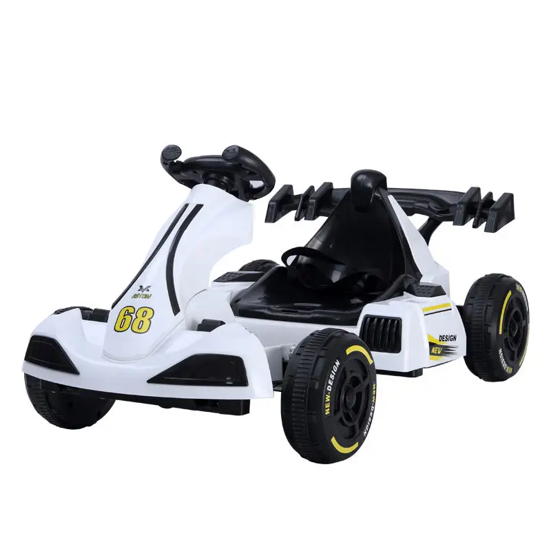 Children's electric toy kart 3-6-12 boy charged baby buggy balance car can sit people four-wheel racing