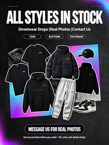 Conjunto de Pantalones y <span class=keywords><strong>Sudadera</strong></span> con Capucha Hell de Alta Calidad para Hombre, 100% Algodón, Chándales Personalizados con Estampado de Estrellas, Ropa Masculina - Product Image 2